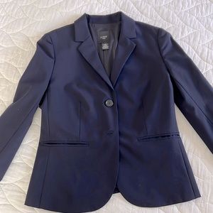 J. Crew stretch Navy blue blazer size 2Tall